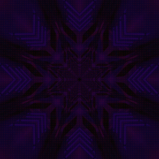 VJ Loop Túnel Neón Calidoscopio Estrela Púrpura 1:1 Cadrado 60fps Protector de Pantalla