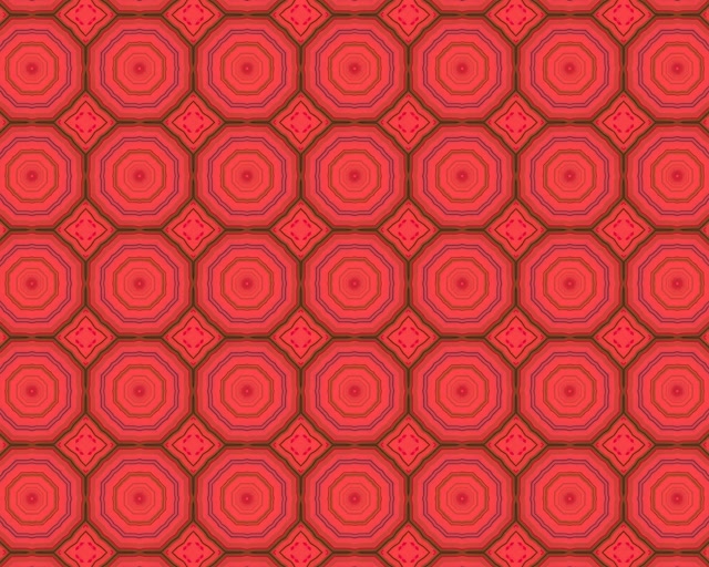 מנהרת ניאון אוקטגון אדום Screensaver 5:4 Industrial 60fps VJ Loop