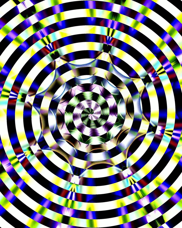 Kaleidoscope Neon Tunnel | VJ Loop 60fps 4:5 Instagram Screensaver