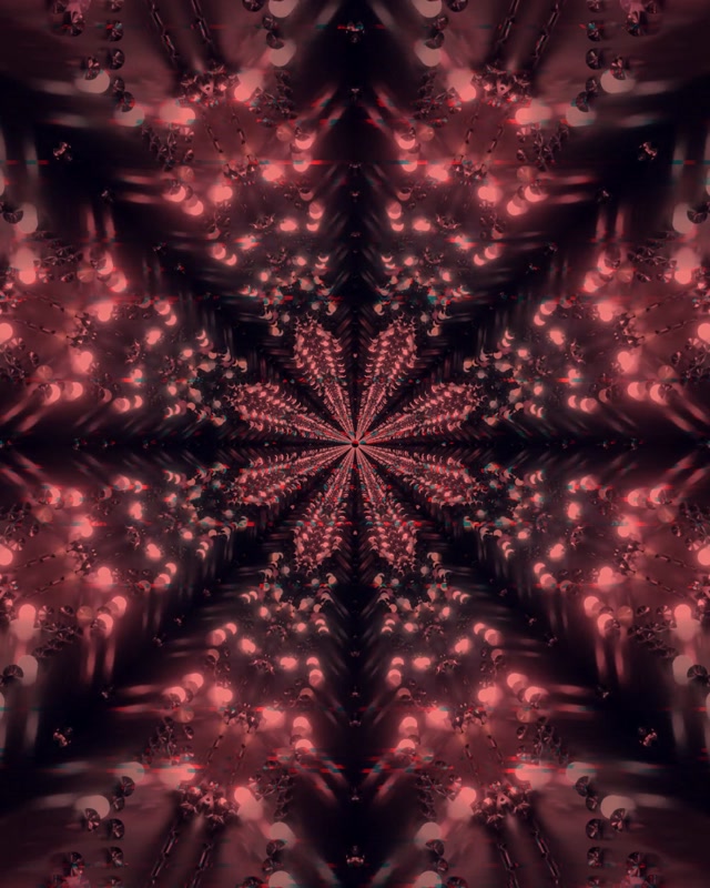 Neon Tunnel Fractal Kaleidoscope Burst Vj Loop 4:5 Instagram 60fps Screensaver