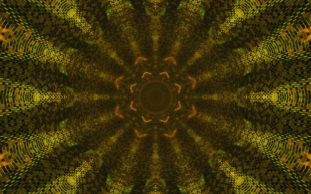 פסיפס זהוב מנהרת נאון קליידוסקופ VjLoops 16:10 Macbook 60fps שומר מסך