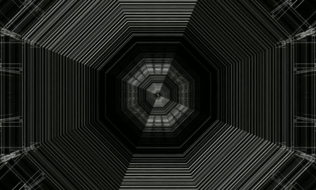 Octagonal Neon Tunnel VJ Loop 5:3 Wide 60fps Screensaver Motion Background