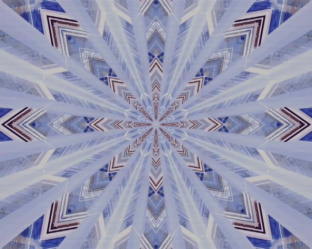 מנהרת סנופלייק כחול ניאון Screensaver 5:4 Industrial 60fps VJ Loop