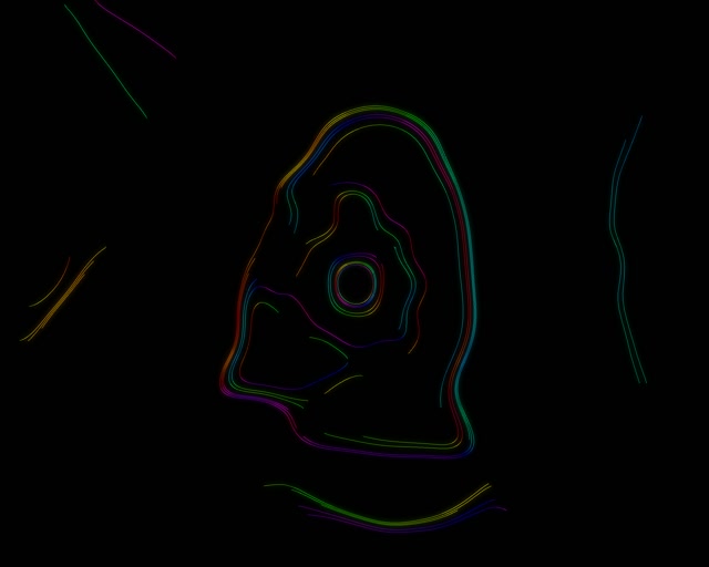 Neon Tunnel Concentric Circle Vortex 5:4 Industrial 60fps VJ Loop Screensaver