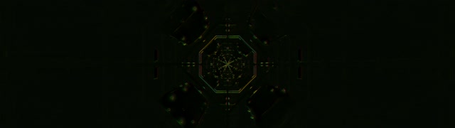 Pulsating Golden Hexagon Neon Tunnel 32:9 Ultrawide 60fps VJ Loop Screensaver