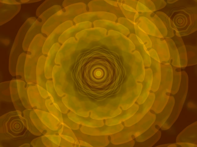 Golden Concentric Neon Tunnel VJ Loop 4:3 Classic 60fps Screensaver