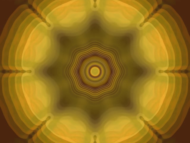Pulsating Yellow Neon Tunnel 4:3 Classic 60fps Screensaver VJ Loop
