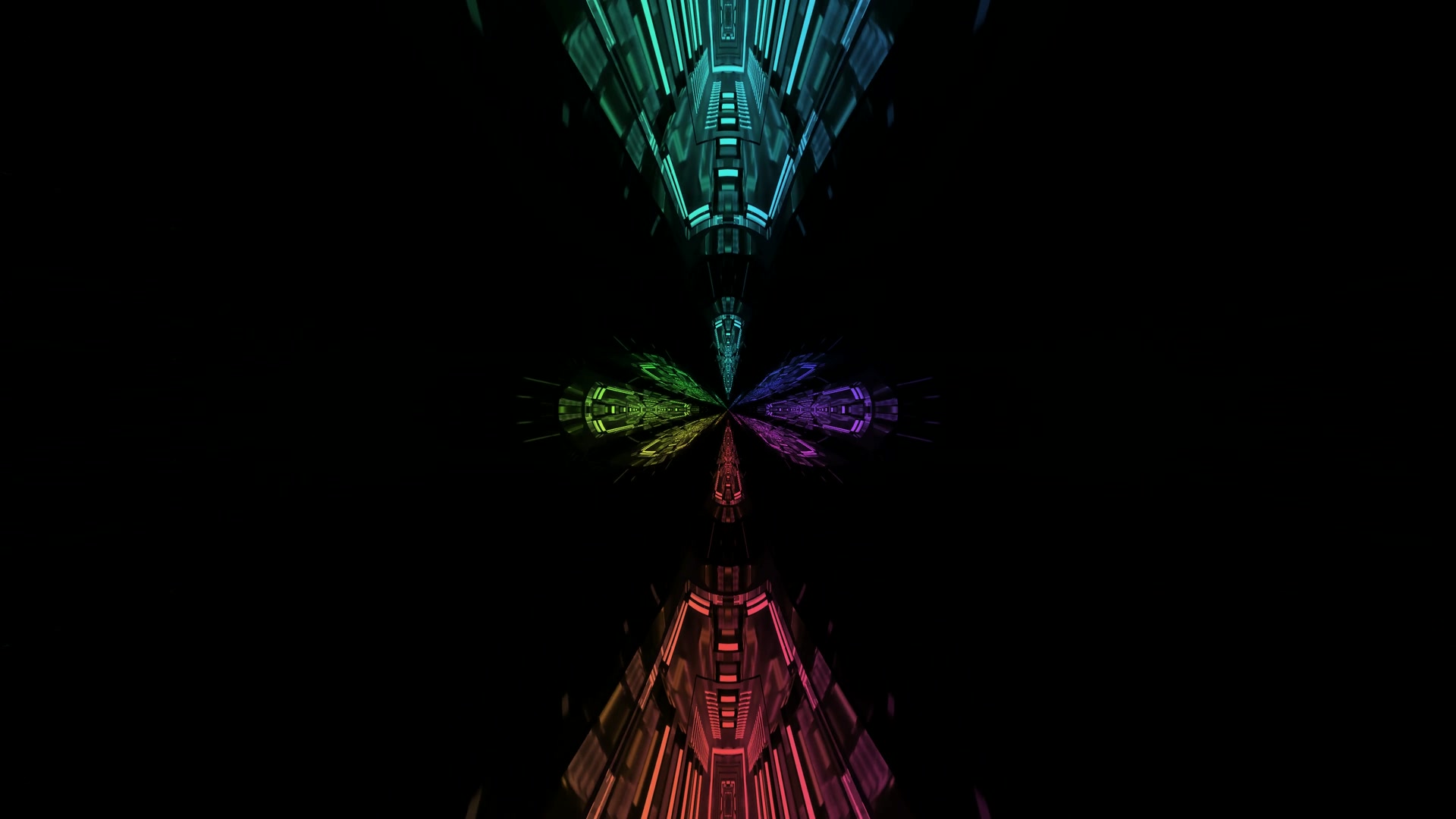 Neon Tunel Duga 4K UHD 60fps Čuvar Ekrana VJLoops