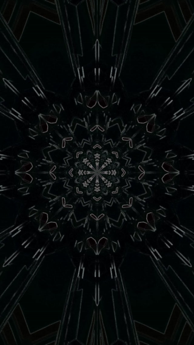 Neon Tunnel Kaleidoskop Zvezda 9:16 Reels 60fps Screensaver VJ Loop