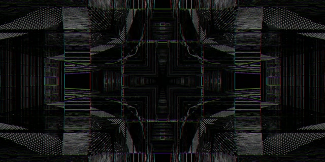 Neon Tunnel Mirrored Grid VJ Loop 2:1 Univisium 60fps Screensaver