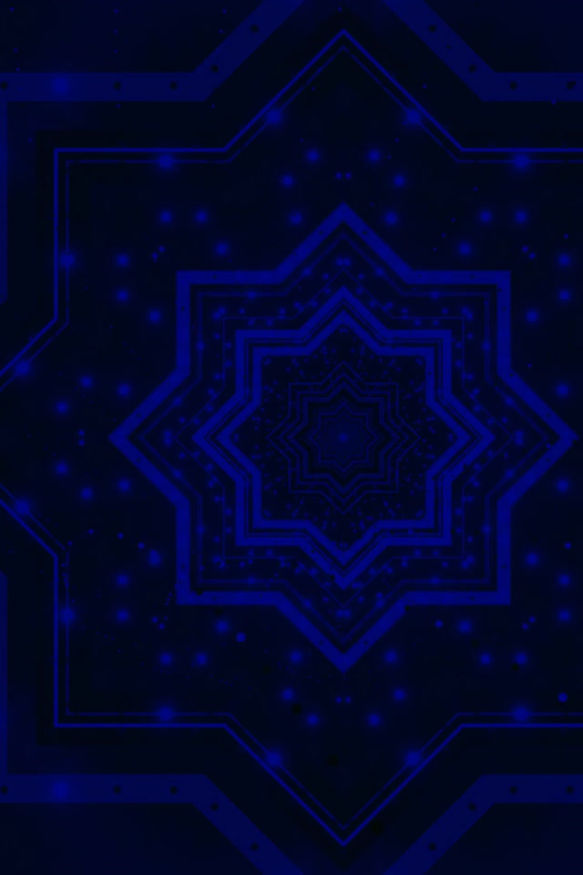 Neon Tunel Plava Zvijezda Vrtlog Vj Loop 2:3 Photo Portrait 60fps Čuvar Ekrana