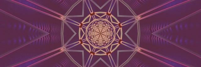 Neon Tunel Kaleidoskop Zvijezda Eksplozija 3:1 Triple Wide 60fps Screensaver VJ Loop