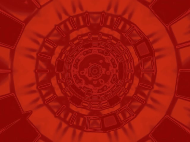 Crvena Mandala Neon Tunel VJ Loop 4:3 Klasični 60fps Čuvar Zaslona