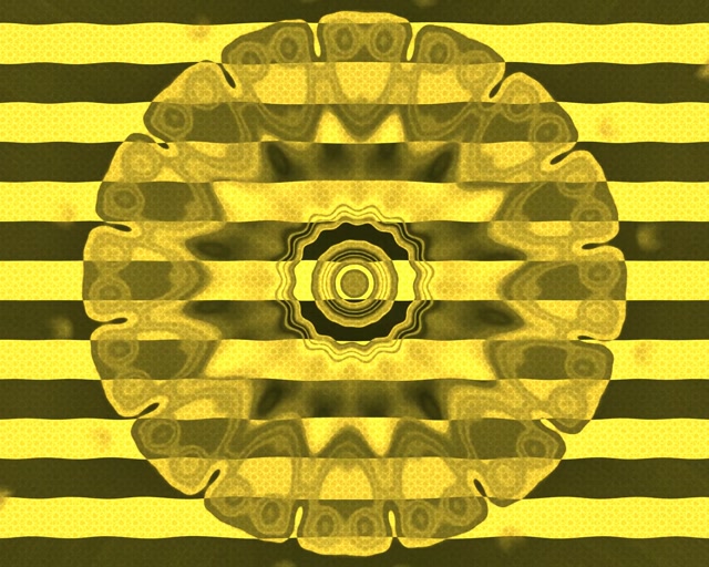 Neon Tunel Žuta Zvezda Pojas VJ Loop 5:4 Industrial 60fps Screensaver