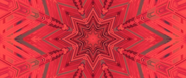 Crvena Zvijezda Kaleidoskop Neon Tunel VJ Loop 2.39:1 Cinemascope 60fps Screensaver