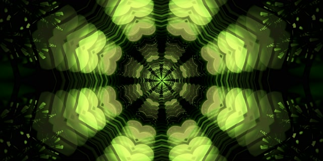 Neon Tunnel Kaleidoscope Vortex | 2:1 Univisium 60fps Screensaver Loop