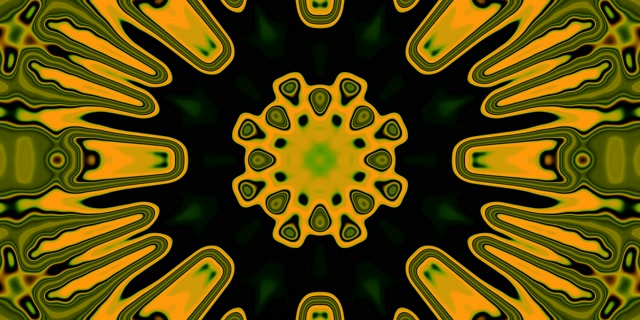 Neon Tunnel Kaleidoscope Sunburst Vj Loop 2:1 Univisium 60fps Screensaver