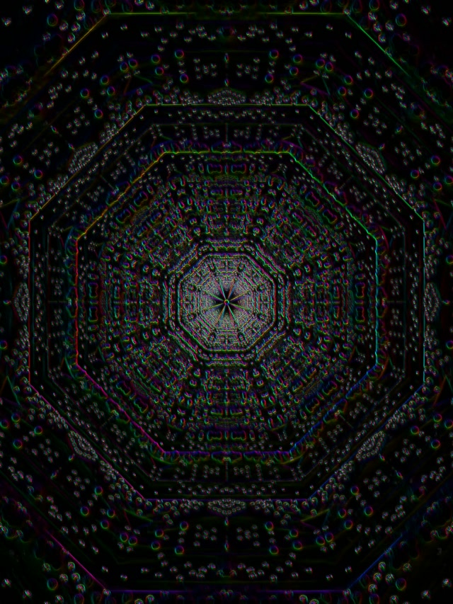 Neon Tunnel Kaleidoscope Vortex | 3:4 iPad Portrait 60fps Screensaver Loop