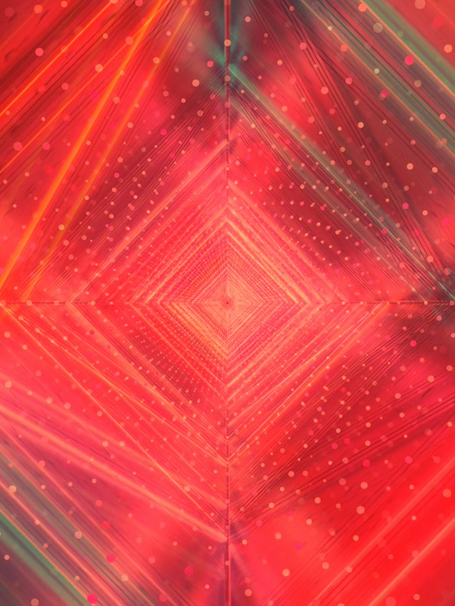Pulsating Diamond Neon Tunnel 3:4 iPad Portrait 60fps VJ Loop Screensaver