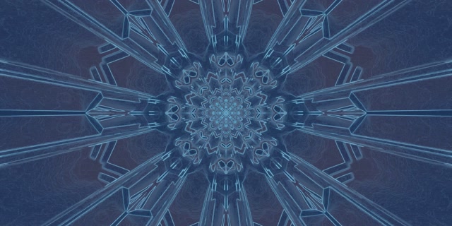 Fractal Kaleidoscope Neon Tunnel VJ Loop 2:1 Univisium 60fps Screensaver