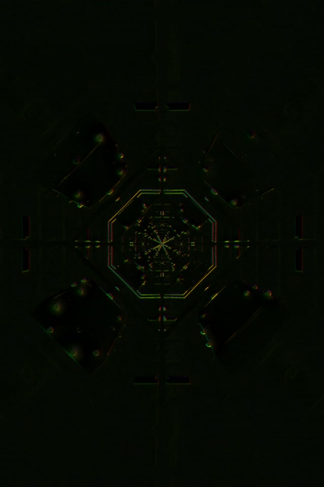 Hypnotic Octagon Neon Tunnel VJ Loop 2:3 Portrait 60fps Screensaver