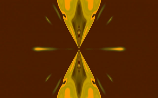 Golden Symmetrical Neon Tunnel 16:10 MacBook 60fps Screensaver VJ Loop