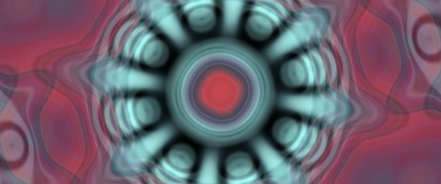 Pulsating Neon Tunnel VJ Loop | Cyan Red Vortex | 2.39:1 Cinemascope 60fps Screensaver