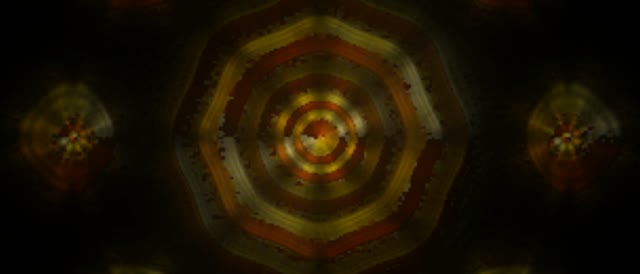 Golden Hexagon Neon Tunnel VJ Loop 21:9 Ultrawide 60fps Screensaver