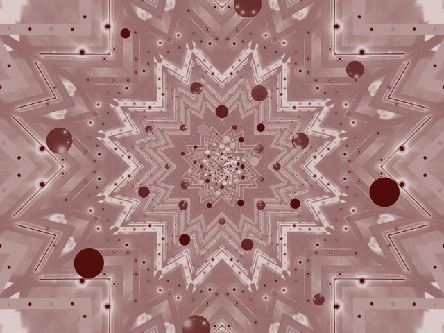 VJLoops Neon Tunel Ruža Zvijezda Kaleidoskop 4:3 Classic 60fps Čuvar Ekrana