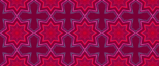 Neon Tunel Magenta Zvijezda Kaleidoskop VJ Loop 2.39:1 Cinemascope 60fps Čuvar Ekrana