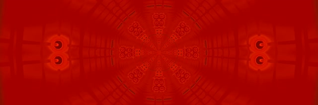 Red Neon Tunnel Octagon Vortex Vj Loop 3:1 Triple Wide 60fps Screensaver