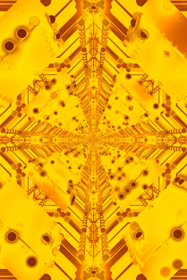 Zlatni Neon Tunel Screensaver 60fps VJ Loop 2:3 Photo Portrait PC Laptop