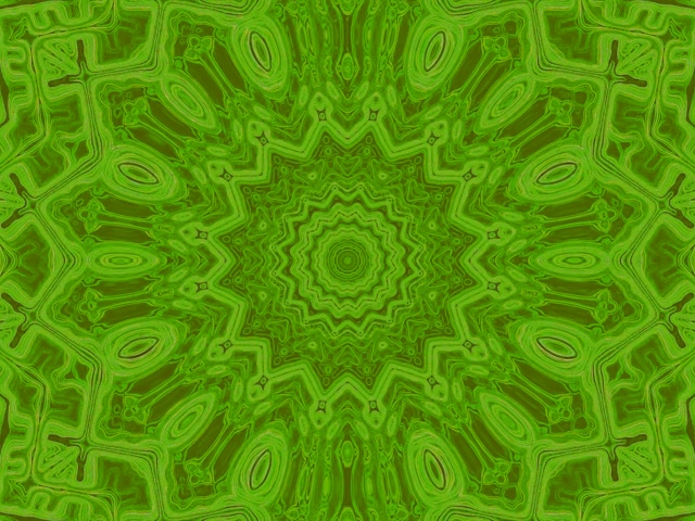 Neon Tunel Zelena Zvijezda Kaleidoskop Vj Loop 4:3 Klasičan 60fps Čuvar Ekrana