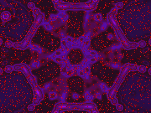 Neon Tunel Ljubičasti Crveni Blob VJ Loop 4:3 Classic 60fps Čuvar Ekrana