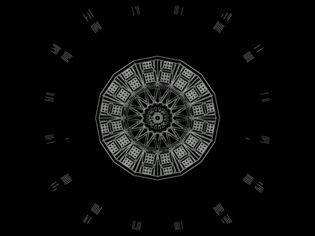 Neon Tunnel Kaleidoscope Mandala VJ Loop 4:3 Classic 60fps Screensaver