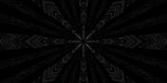 Neon Alagút Sötét Zöld Kaleidoszkóp Csillag VJLoops 2:1 Univisium 60fps Képernyővédő