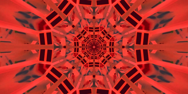 Neon Alagút Vörös Kaleidoszkóp Robbanás VJLoops 2:1 Univisium 60fps Képernyővédő