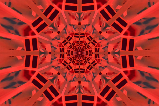 Neon Alagút Vörös Kaleidoszkóp Robbanás VJLoops 3:2 Surface 60fps Képernyővédő