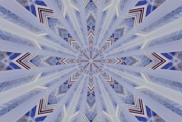 Kék Kaleidoszkóp Neon Alagút Képernyővédő 3:2 Surface 60fps VJLoops