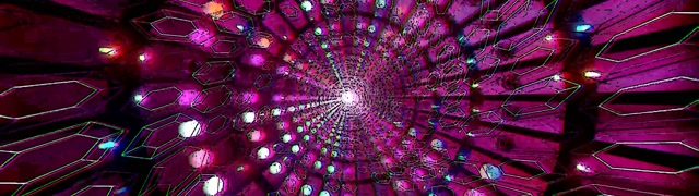 Rózsaszín Neon Alagút Képernyővédő 32:9 Super Ultrawide 60fps VJ Loop