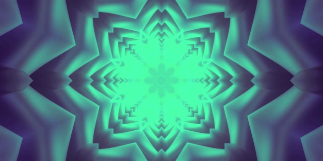 Pulsating Star Neon Tunnel VJ Loop 2:1 Univisium 60fps Screensaver