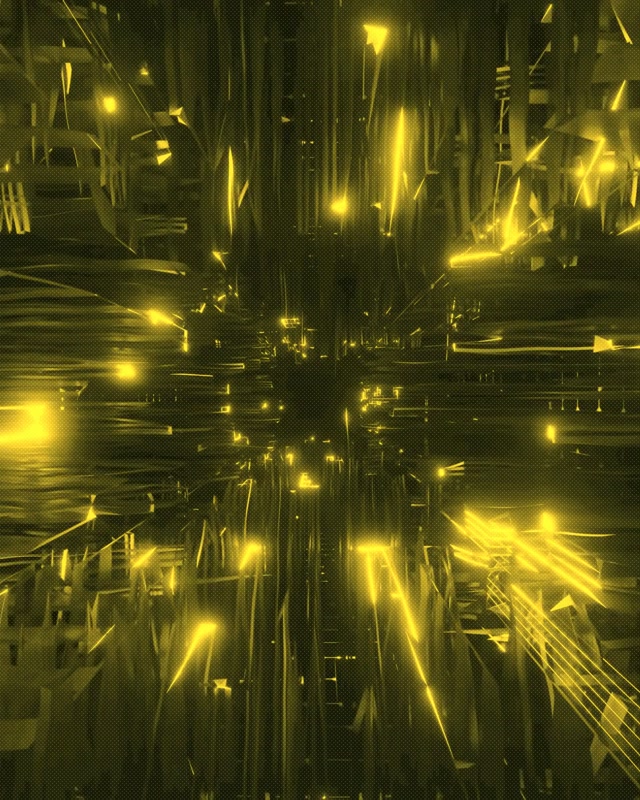 Sárga Neoncső Alagút Hiba Robbantás VJ Loop 60fps 4:5 Instagram Képernyővédő