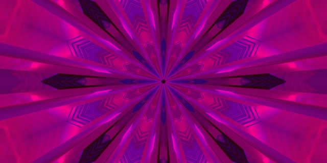 Neon Tunnel Kaleidoscope Burst VJ Loop 2:1 Univisium 60fps Screensaver