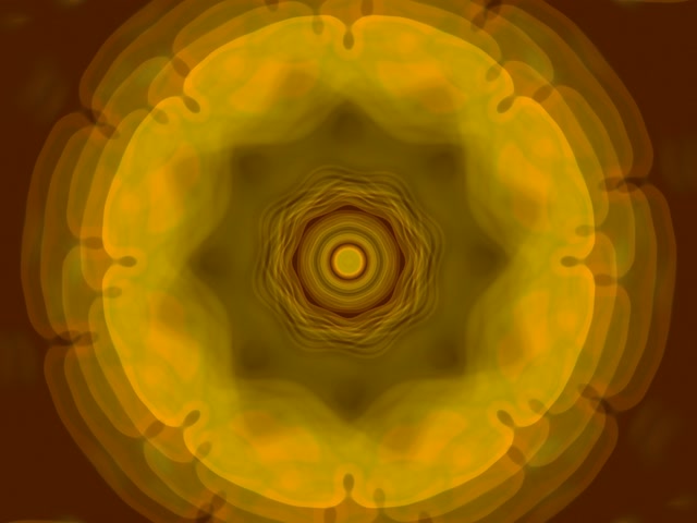 Concentric Golden Neon Tunnel 4:3 Classic 60fps VJ Loop Screensaver