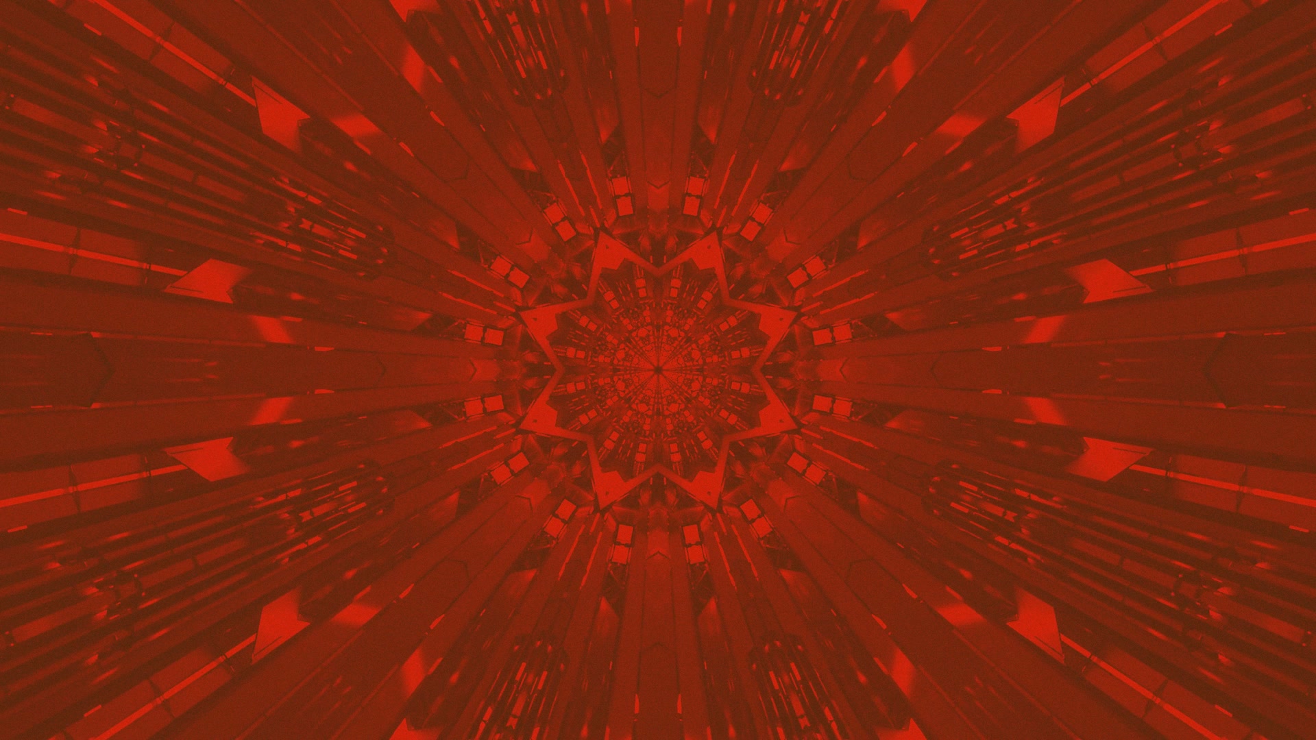 Bíbor Mandala Neon Alagút 4K UHD 60fps Képernyővédő Mozgó Háttér