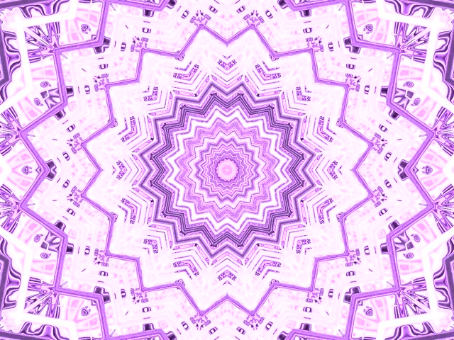 Lila Neon Alagút Kaleidoszkóp Képernyővédő 4:3 Klasszikus 60fps VJ Loop