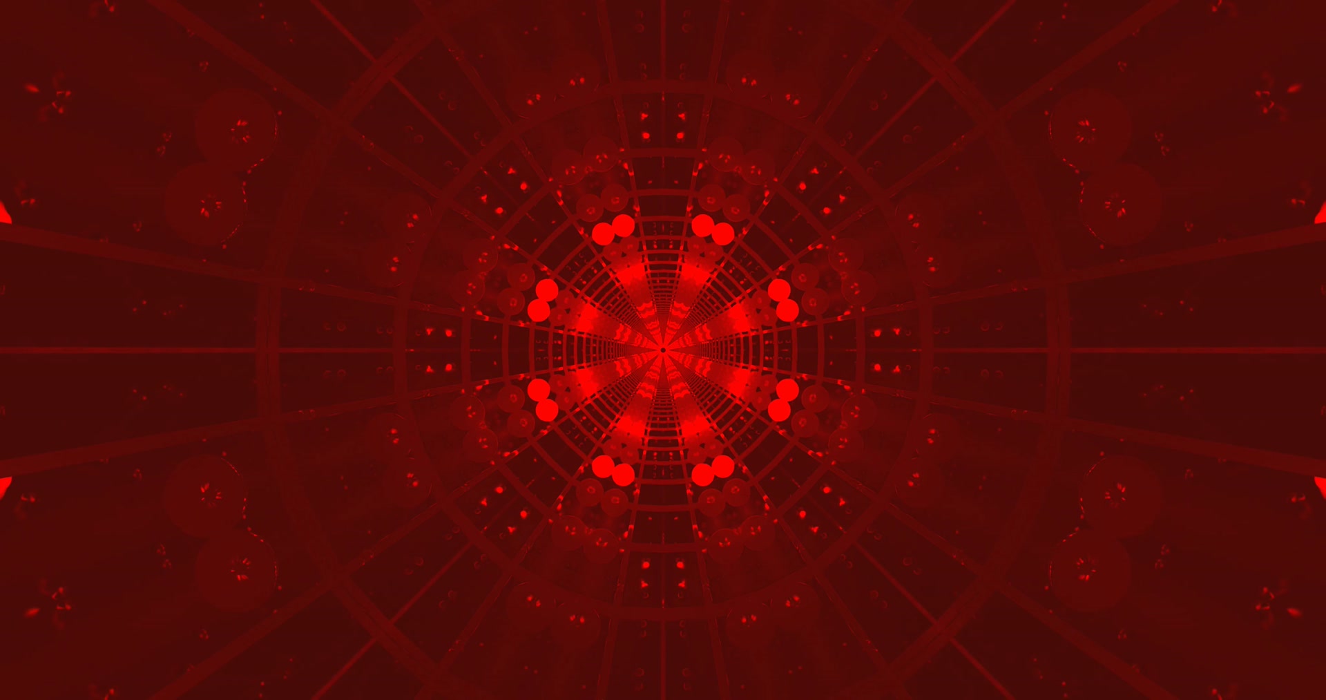 Terowongan Bercahaya Merah screensaver 4K UHD 60fps Live Wallpaper