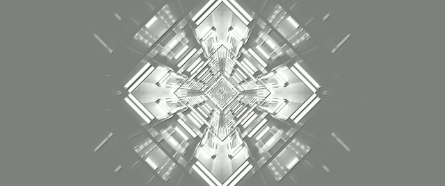 Terowongan Neon Kaleidoskop Berlian VJ Loop 2.39:1 Cinemascope 60fps Screensaver