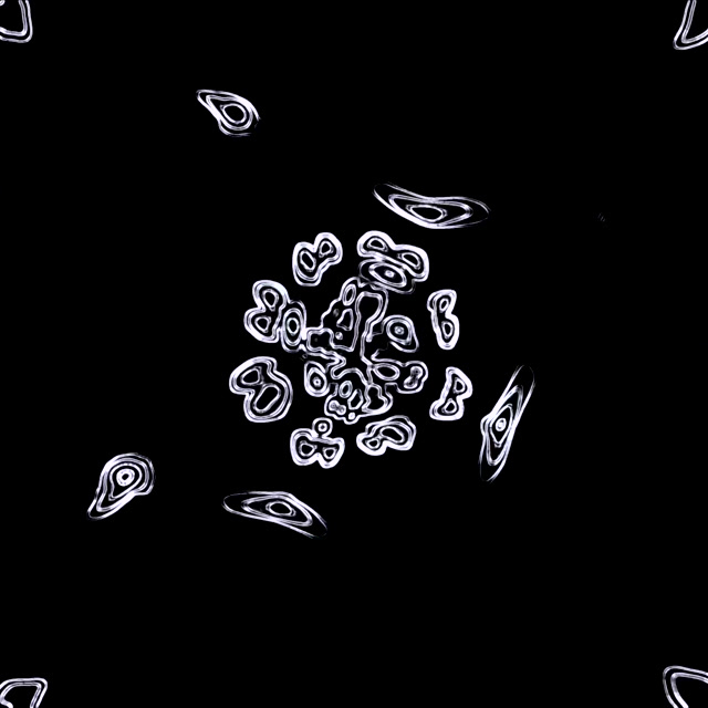 Terowongan Neon Bentuk Putih Screensaver 1:1 Square 60fps VJ Loop