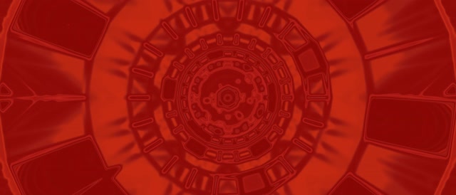 Mandala Merah Terowongan Neon VJ Loop 21:9 Ultrawide 60fps Screensaver
